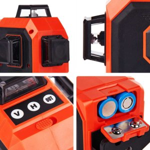 Heckermann Zestaw Poziomica laserowa 16 linii 4DH + tripod + okulary + tarcza 4