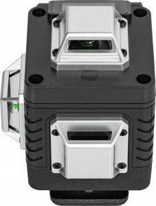 Heckermann Zestaw Poziomica laserowa Heckermann 16 linii 4DJ LCD + tyczka pomarańczowa 3,4m + okulary + tarcza + bateria 10