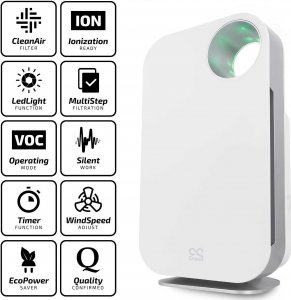 Oczyszczacz powietrza Heckermann Oczyszczacz powietrza Cronos RING JH-802 White 8