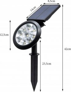 Dekoracja świąteczna Verk LAMPA LAMPKA SOLARNA RGBW LED OGRODOWA ŚWIĄTECZNA 8