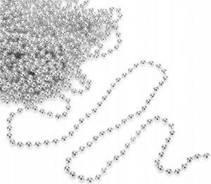 Dekoracja świąteczna Verk Łańcuch na choinkę koraliki girlanda szpula stroik Łańcuch na choinkę koraliki girlanda szpula stroik 2