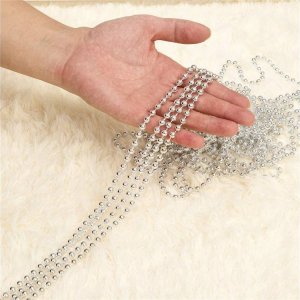 Dekoracja świąteczna Verk Łańcuch na choinkę koraliki girlanda szpula stroik Łańcuch na choinkę koraliki girlanda szpula stroik 3