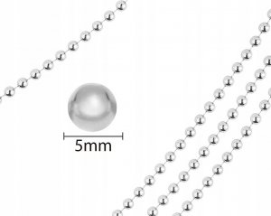 Dekoracja świąteczna Verk Łańcuch na choinkę koraliki girlanda szpula stroik Łańcuch na choinkę koraliki girlanda szpula stroik 4