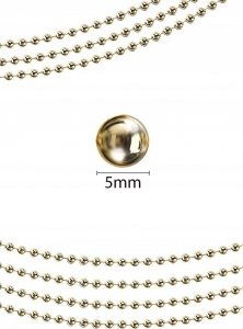 Dekoracja świąteczna Verk Łańcuch na choinkę koraliki girlanda szpula stroik Łańcuch na choinkę koraliki girlanda szpula stroik 2