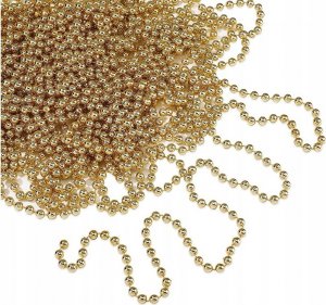 Dekoracja świąteczna Verk Łańcuch na choinkę koraliki girlanda szpula stroik Łańcuch na choinkę koraliki girlanda szpula stroik 8