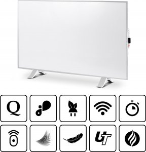 Grzejnik Cronos Panel grzewczy IR CRONOS Synthelith PRO CRP-980TWP Grey 6