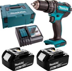 Wiertarko-wkrętarka Makita DHP482RTJ 18 V 2 x akumulator 5 Ah 1
