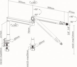 Mozos SB40 ramię statyw mikrofonowy 6