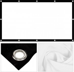 Ekran do projektora Maclean Ekran projekcyjny 84 cale MC-980 186x100cm obramowanie 25mm 5