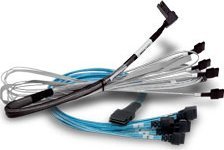 Broadcom BROADCOM Kontroler BCM CABLE 1M SAS SFF8654 X8 TO 2x 8643x4 1