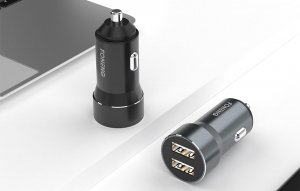 Ładowarka Foneng Metalowa ładowarka samochodowa dual USB Foneng C08 2.4A (czarna) 4