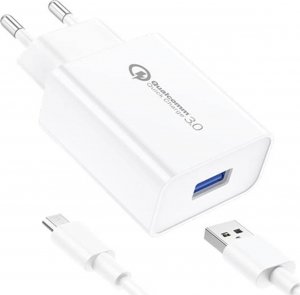 Ładowarka Foneng Ładowarka sieciowa Foneng EU13 + kabel USB do Micro USB, 3A (biała) 1