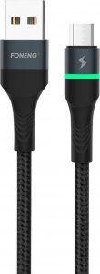 Kabel USB Foneng USB-A - microUSB 1 m Czarny (X79 Micro) 1
