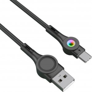 Kabel USB Foneng USB-A - USB-C 1 m Czarny (X59 Type-C) 1