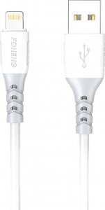 Kabel USB Foneng USB-A - Lightning 1 m Biały (X66 iPhone) 1