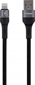 Kabel USB Foneng USB-A - Lightning 1 m Czarny (X79 iPhone) 1