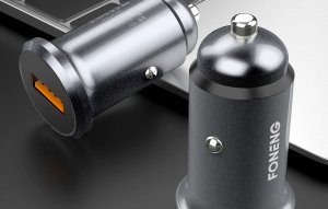 Ładowarka Foneng Mini zestaw ładujący GSM samochodowy Foneng C15 4A Single USB (metalowy) 5