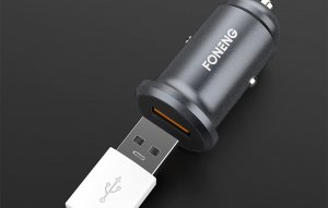 Ładowarka Foneng Mini zestaw ładujący GSM samochodowy Foneng C15 4A USB typu C (metalowy) 2