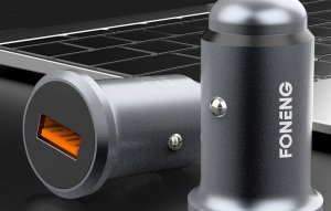Ładowarka Foneng Mini zestaw ładujący GSM samochodowy Foneng C15 4A USB typu C (metalowy) 5