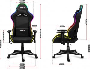 Fotel Huzaro Force 6.2 Mesh RGB LED - Gamingowy 2
