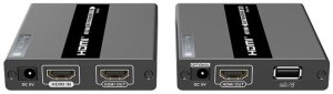 Techly Techly 104790 KVM Extender HDMI+USB po skrętce Cat6, do 60m, 1080p 60Hz 6