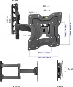 King Mount Uchwyt do telewizora LCD KG-1027 15-48 cali KING MOUNT 3
