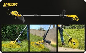 IMOUM Bezprzewodowa podkaszarka do trawy i dmuchawa do liści 4