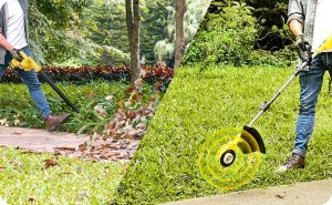 IMOUM Bezprzewodowa podkaszarka do trawy i dmuchawa do liści 9