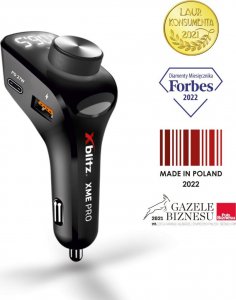 Transmiter FM Xblitz Zestaw głośnomówiący Xblitz XME PRO + transmiter FM 3