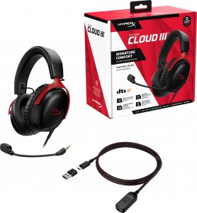 Słuchawki HyperX Cloud III Black-Red (727A9AA) 8