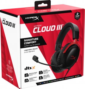 Słuchawki HyperX Cloud III Black-Red (727A9AA) 9