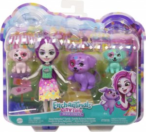 Mattel Enchantimals Rodzina Dalmatyńczyki Dessa Dalmatian Lalka + figurki HKN14 2