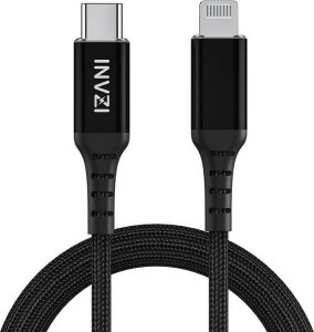Kabel USB INVZI USB-C - Lightning 2 m Czarny (CTL2M) 1