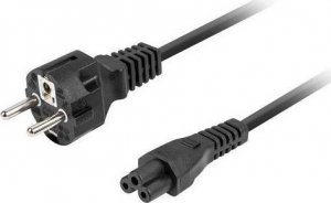 Kabel zasilający Lanberg Kabel zasilający Lanberg CEE 7/7->IEC 320 C5 1.8M VDE notebook (miki) 1,8m VDE prosty czarny 1