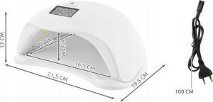Lampa do paznokci Beautylushh UV Z Sensorem Ruchu + 10 Klipsów Gratis 6