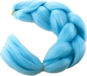 Soulima Włosy syntetyczne warkoczyki - niebieskie 2