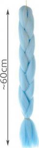 Soulima Włosy syntetyczne warkoczyki - niebieskie 5