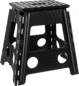 Malatec Stołek składany czarno-biały 39cm 3