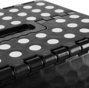 Malatec Stołek składany czarno-biały 39cm 4