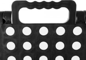 Malatec Stołek składany czarno-biały 39cm 5