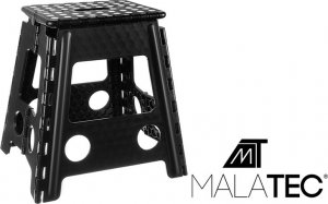 Malatec Stołek składany czarno-biały 39cm 7