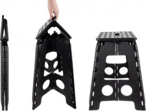 Malatec Stołek składany czarno-biały 39cm 8