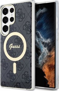 Guess Etui Guess GUHMS23LH4STK Samsung Galaxy S23 Ultra czarny/black hardcase 4G MagSafe 1