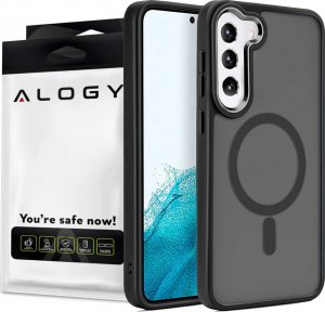 Alogy Alogy Etui pancerne do MagSafe Ring Mag Case do ładowarek Qi do Samsung Galaxy S23+ Plus Czarne 1