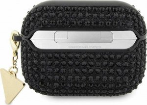 Guess Oryginalne Etui APPLE AIRPODS PRO Guess Hardcase Rhinestone Triangle (GUAPHDGTPK) czarne 2