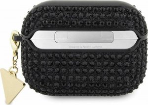 Guess Oryginalne Etui APPLE AIRPODS PRO Guess Hardcase Rhinestone Triangle (GUAPHDGTPK) czarne 5