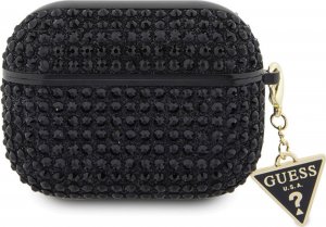 Guess Oryginalne Etui APPLE AIRPODS PRO Guess Hardcase Rhinestone Triangle (GUAPHDGTPK) czarne 6