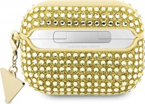 Guess Oryginalne Etui APPLE AIRPODS PRO Guess Hardcase Rhinestone Triangle (GUAPHDGTPD) złote 6