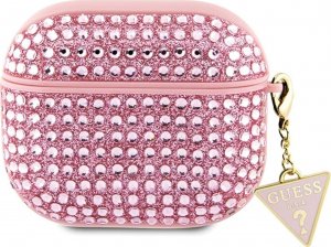 Guess Oryginalne Etui APPLE AIRPODS 3 Guess Hardcase Rhinestone Triangle (GUA3HDGTPP) różowe 2