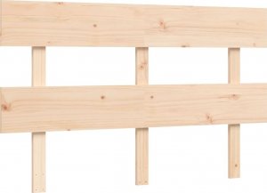vidaXL Rama łóżka z wezgłowiem, 140x200 cm, lite drewno 8